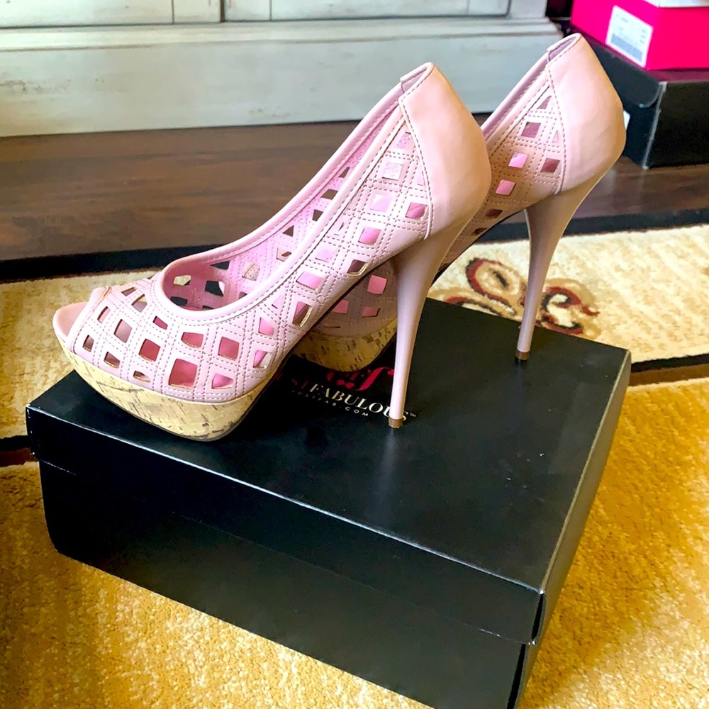 JustFab- Pink Pastel Heels